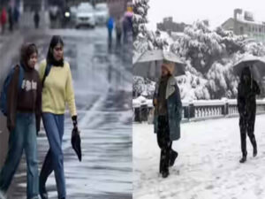 उत्तर भारत के कई राज्यों में सहित दिल्ली भीगी, पहाड़ों पर भारी बर्फबारी